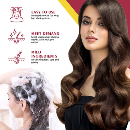 Black Hair Shampoo Series, Gentle, Non-Irritating And Moisturizing Scalp Easily Changing Color Hair Shampoo
