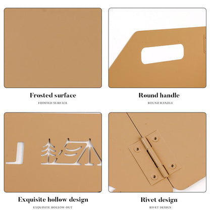 Outdoor stove enclosure wind shield camping wind shield shielding plate cassette stove folding gas stove stove wind shield