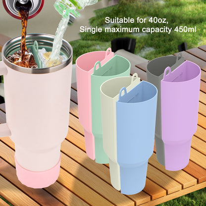 2-in-1 lined double drinking cup inner liner silicone 40oz special