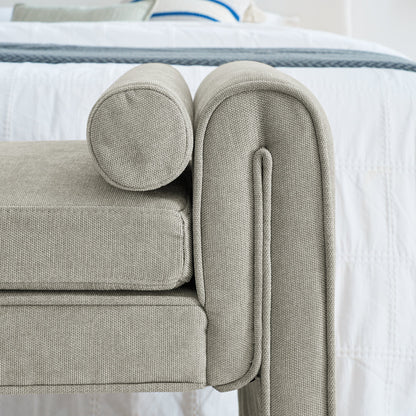 Bedroom storage stool, linen storage stool, large storage space, 50.39 inches