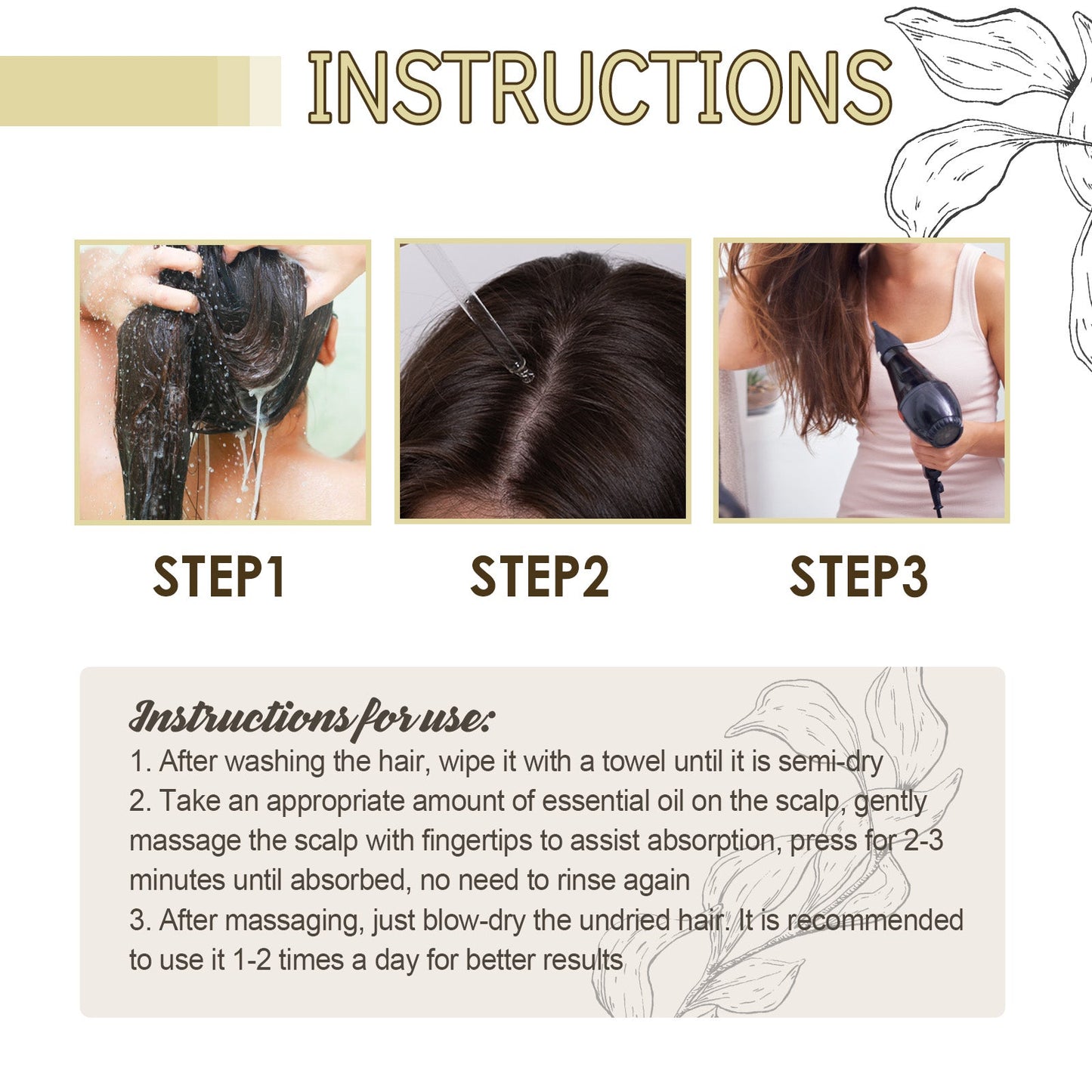 Rosemary Essential Oil For Hair Care, Gentle And Nourishing Hair Care Oil