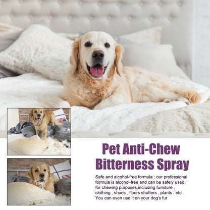 Anti-Chewing Bitter Spray For Pets, Prevent Dogs Tearing Apart Homes Scratching And Biting Long-Lasting Indoor Repellent Spray