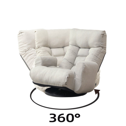 Adjustable head and waist game chair lounge chair in the living room 360 degree rotatable sofa chair