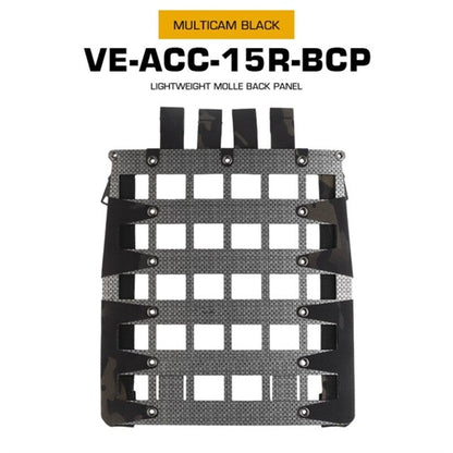 Tactical Vest - Molle Zipper Back Panel, for Paintball, Airsoft, Outdoor Hunting. Plate Carrier Expansion Equipment.
