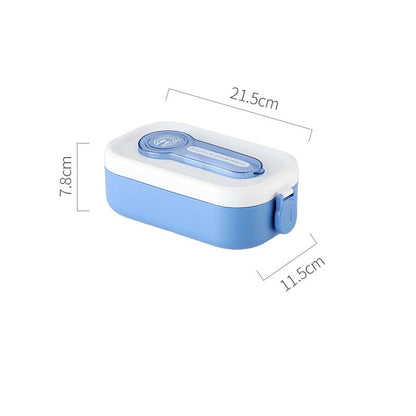 Japanese style portable microwave lunch box with cutlery sealed lunch box bento box