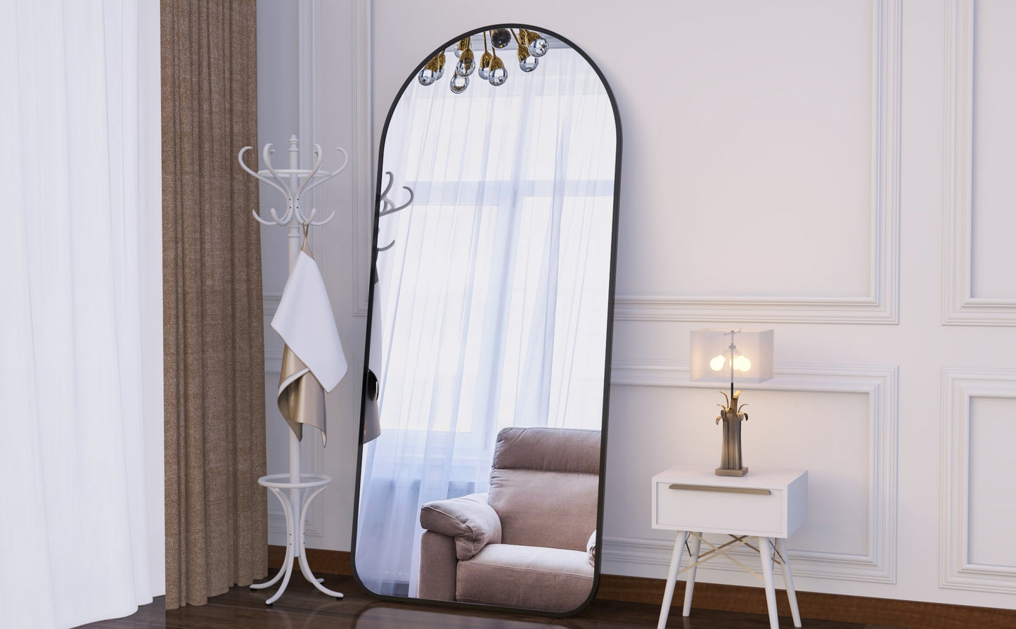 71"×32" Big Full Body Mirror for Bedroom Oversized Floor Mirror Large Standing Mirror Living Room Dressing Mirror Leaning Agains
