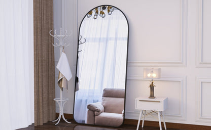 71"×32" Big Full Body Mirror for Bedroom Oversized Floor Mirror Large Standing Mirror Living Room Dressing Mirror Leaning Agains