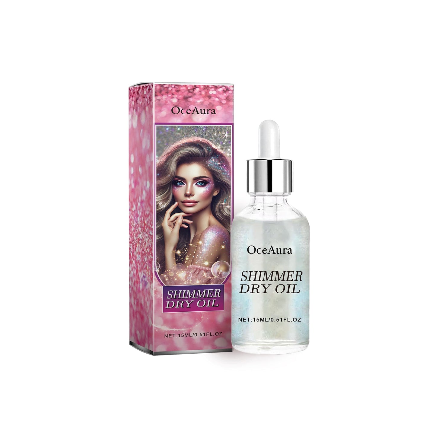 Body Glow Oil, Facial Body Collarbone Brightening Liquid Fine Shine Party Beach Shine Oil