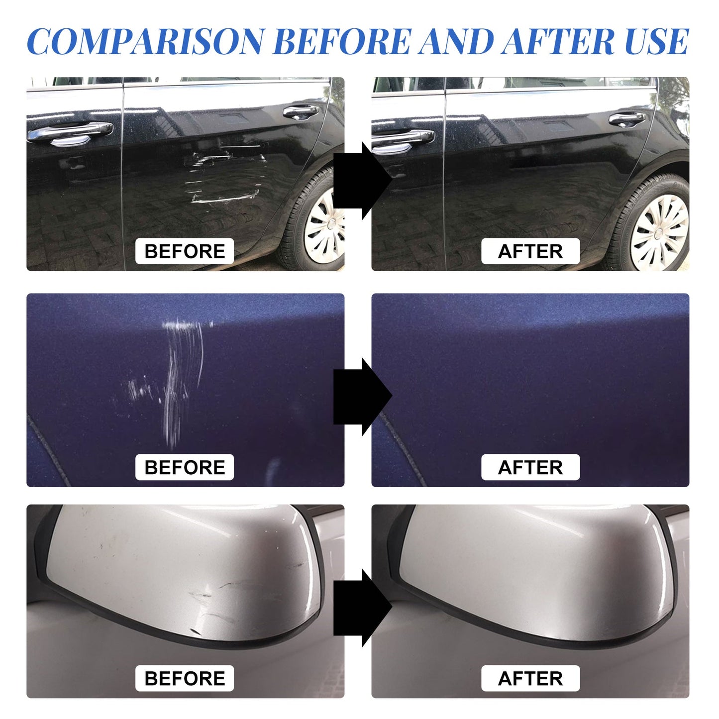 Car Scratch & Swirl Remover, Car Paint Scratches Scratches Repair Cleaning And Polishing Refurbishment Maintenance Kit
