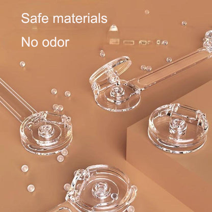 Infant and child safety lock buckle, anti opening drawer lock, cabinet door lock, refrigerator lock, multifunctional transparent