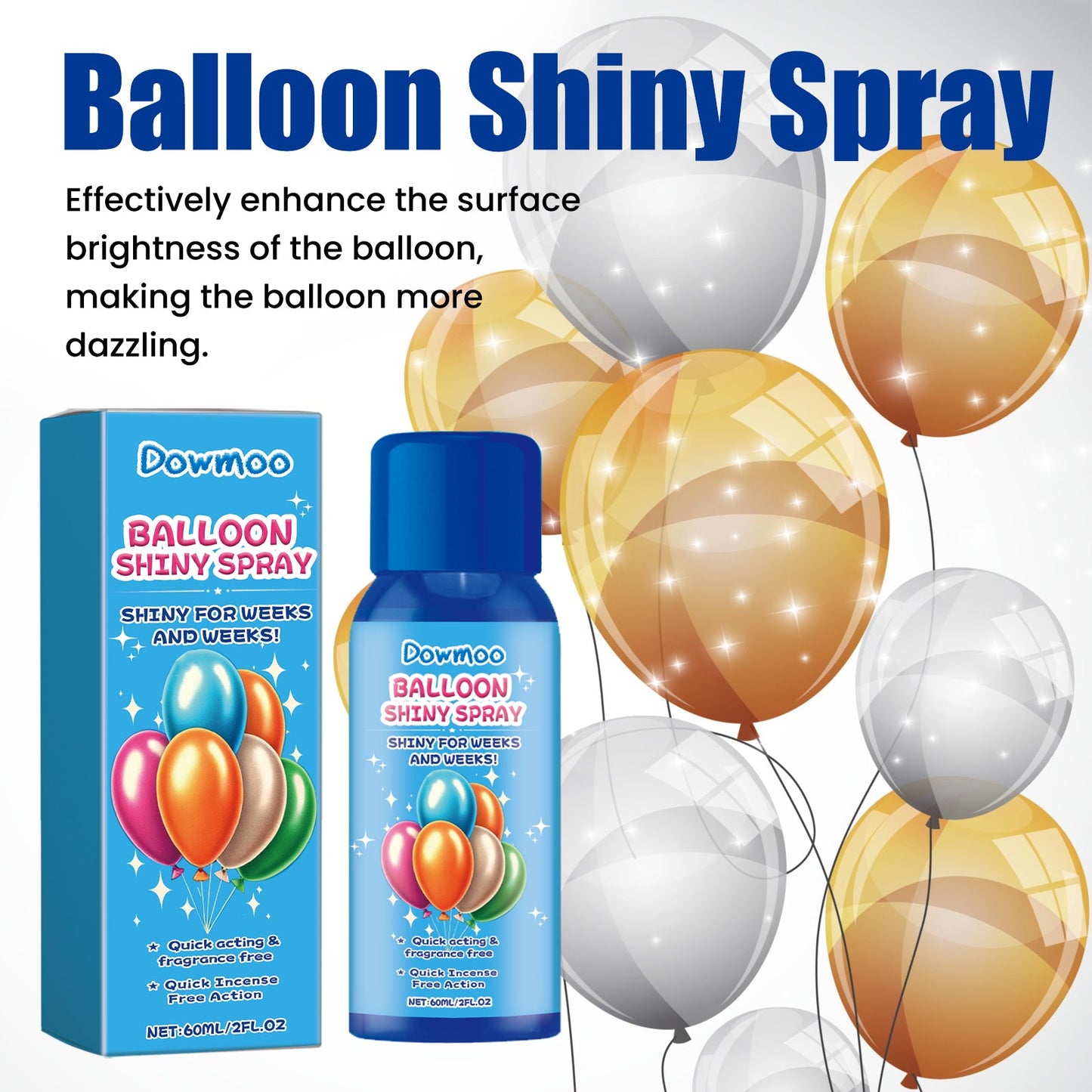 n Balloon Shiny Spray, To Improve Gloss Appearance Balloon Anti-Oxidation Odorless Portable Spray