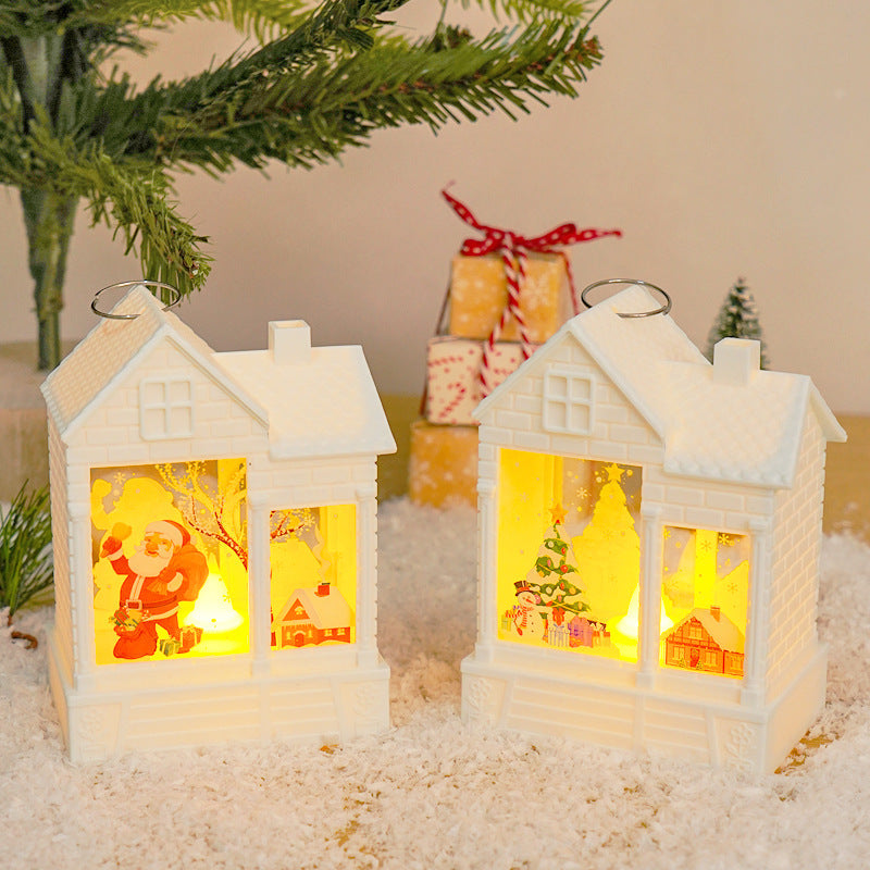 Christmas Gift LED Christmas Wind Light Electronic Candle Light Creative Night Light Christmas Tree Pendant Decorative Supplies