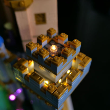 LP building block lighting suitable for LEGO 43222 new Disney Cinderella Castle building block LED remote control light