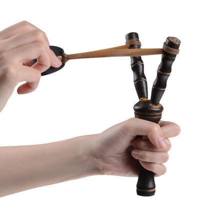 Powerful Sling Shot Bamboo Slingshot