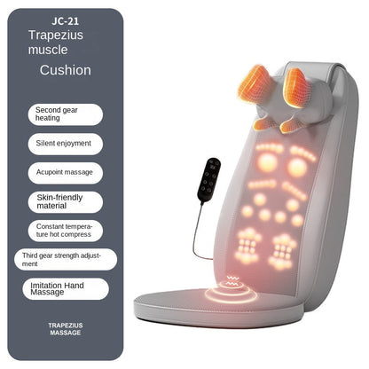 Shoulder Neck Lumbar Massage Cushion Home Cervical Back Walking Massager Waist Kneading Vibration Massage Pad