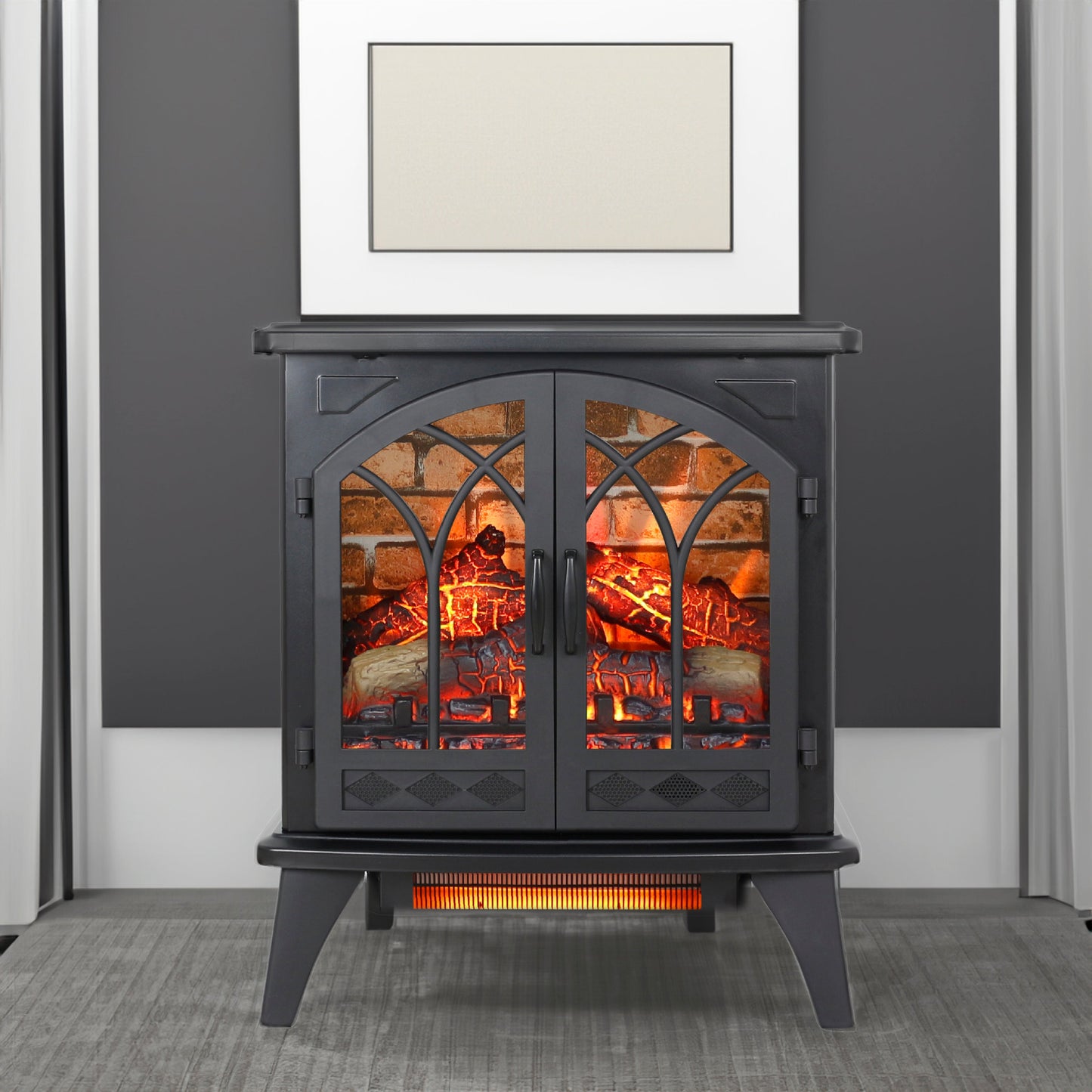 24 inch 3D Infrared Electric Stove with remote control
