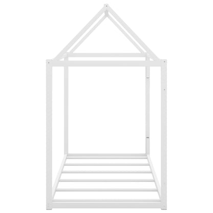 Metal House Shape Platform Bed   twin