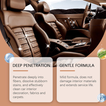 Car Interior Cleaning Agent, Leather Fabric Plastic Effective Cleaning And Stain Removal Cleaner