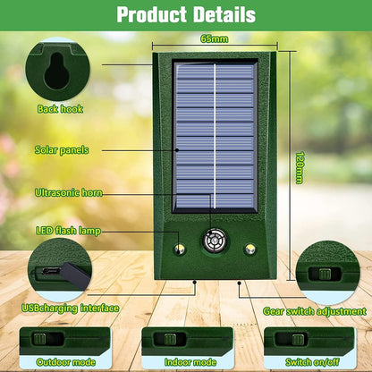 Ultrasonic mouse repeller Outdoor LED red and white flash bird repeller Ultrasonic dog repeller Cat repeller