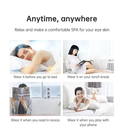 Led Red Light Therapy Device Anti-aging Micro-current Ems Eye Massager 3d Eye Vibration For Eye Wrinkle Dark Circle Remova