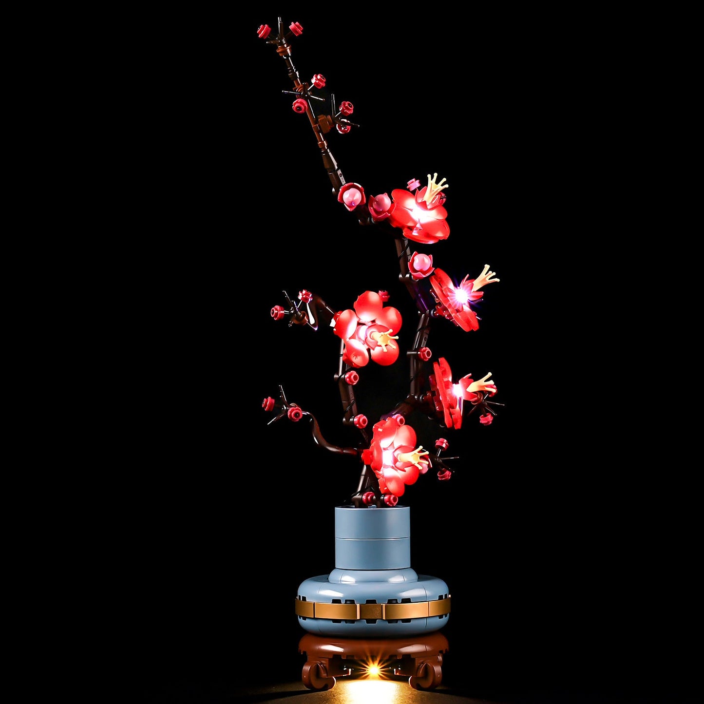 Compatible with LEGO 10369 Plum Blossom LED Lighting Building Blocks Toys Decorative Lights Potted Plants Series