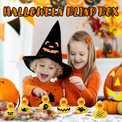 Halloween Duck Blind Box, Advent Countdown 24 Grid Surprise Decoration Rubber Duck Toy Gift Box