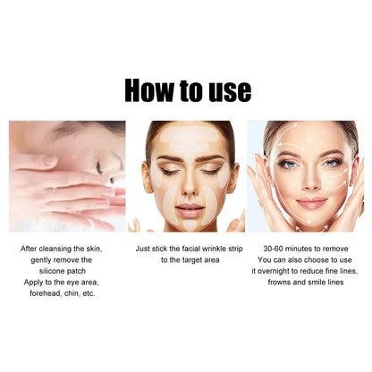 Face Smoothing And Anti-Wrinkle Patch, Lighten The Fine Lines In The Eyes And Lift The Lines On The Head