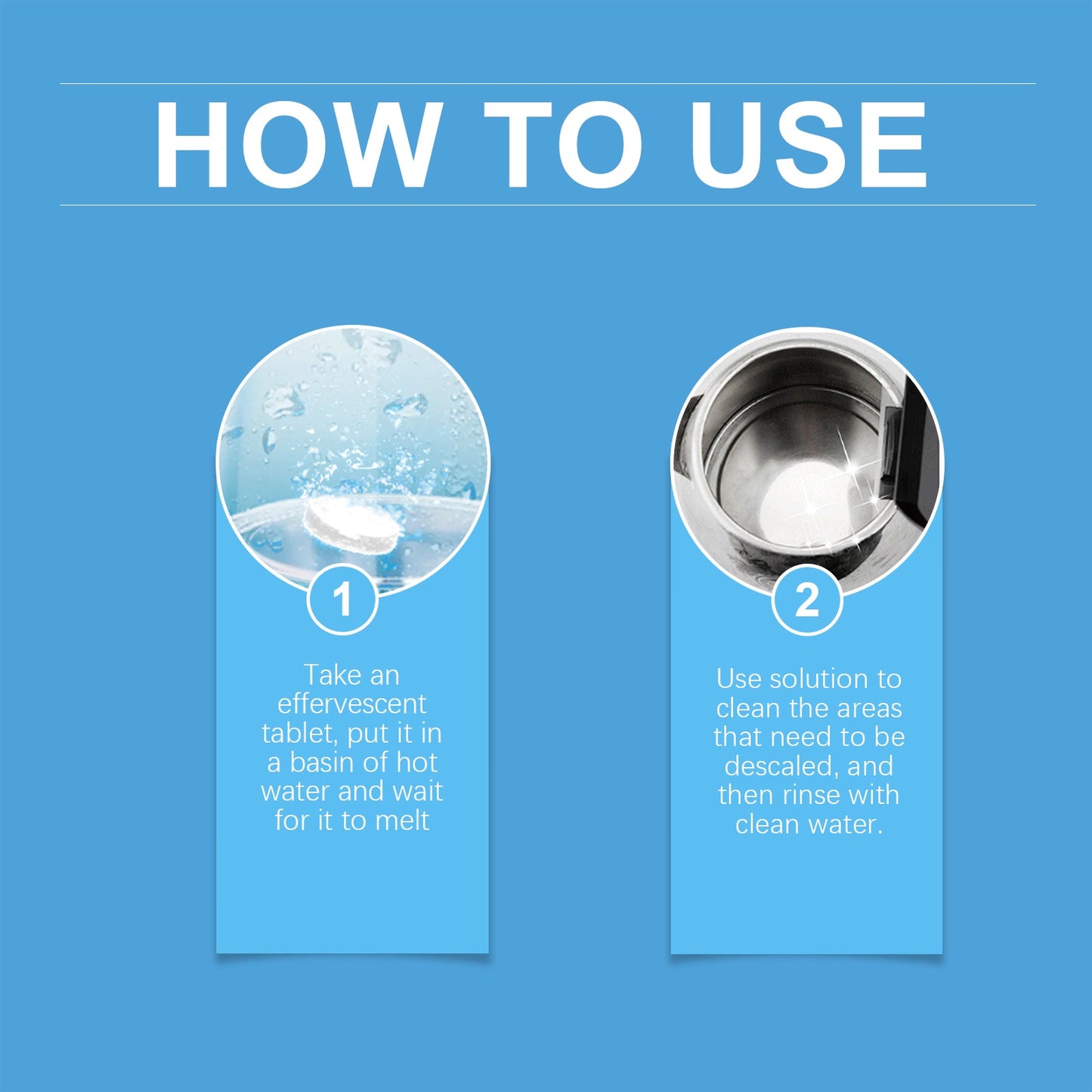 Multi-Purpose Scale Removal Effervescent Tablet Scale Cleaning Effervescent Tablet Electric Kettle Scale Cleaning Tablet