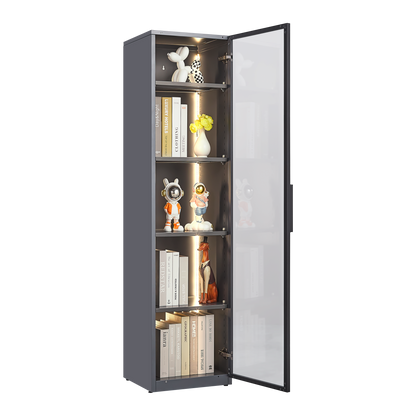 Single door display cabinet