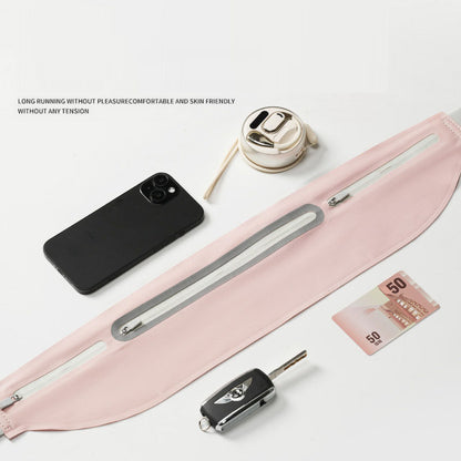 Outdoor sports running waist bag, ultra-thin capacity, close fitting mountaineering function, mobile phone bag waist bag