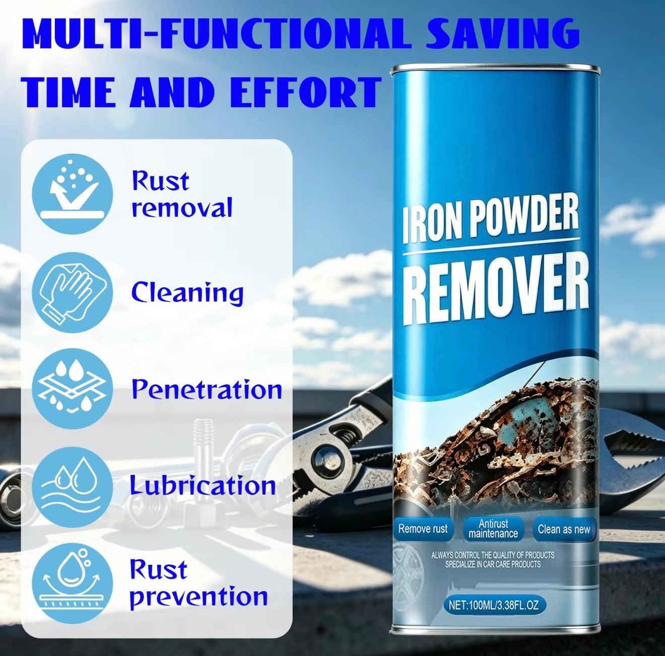 IronX Wheel & Metal Surface Cleaner