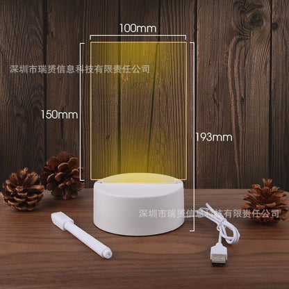 Take Down Notes And Light Up Your Space Transparent Luminous Acrylic Noteboard
