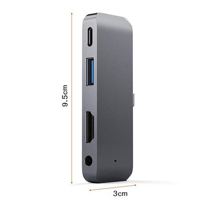 Suitable for iPad Pro Hub USB-C to HDMI+3.5+USB+PD Hub Type-C docking station