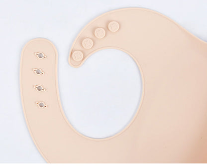 Baby silicone rice bag Baby rice bag bib Baby saliva towel waterproof mouth bag No wash and oil proof