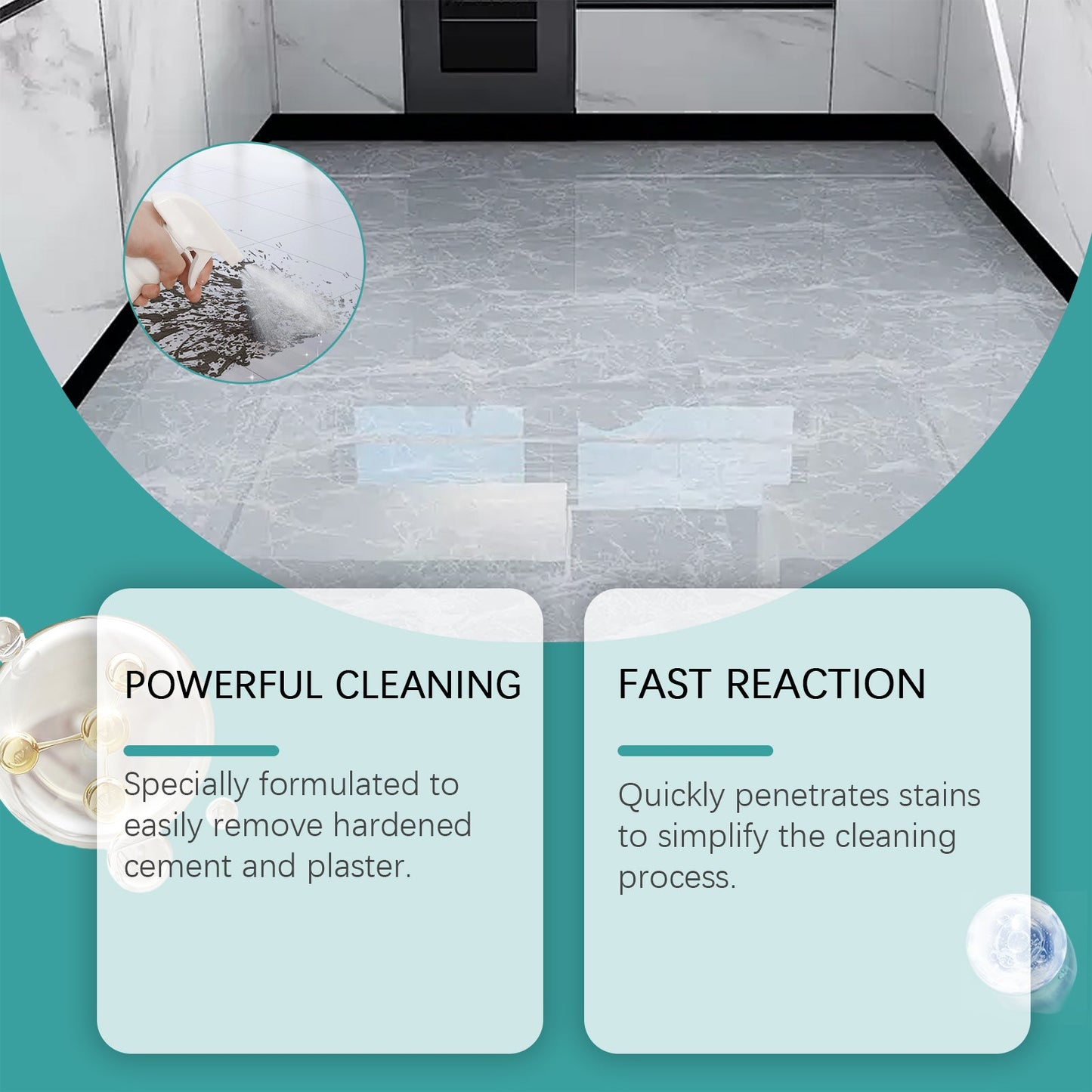 Cement Stain Cleaner Dissolves Wall Tile Cement Ash Concrete Cleaning Cleaner