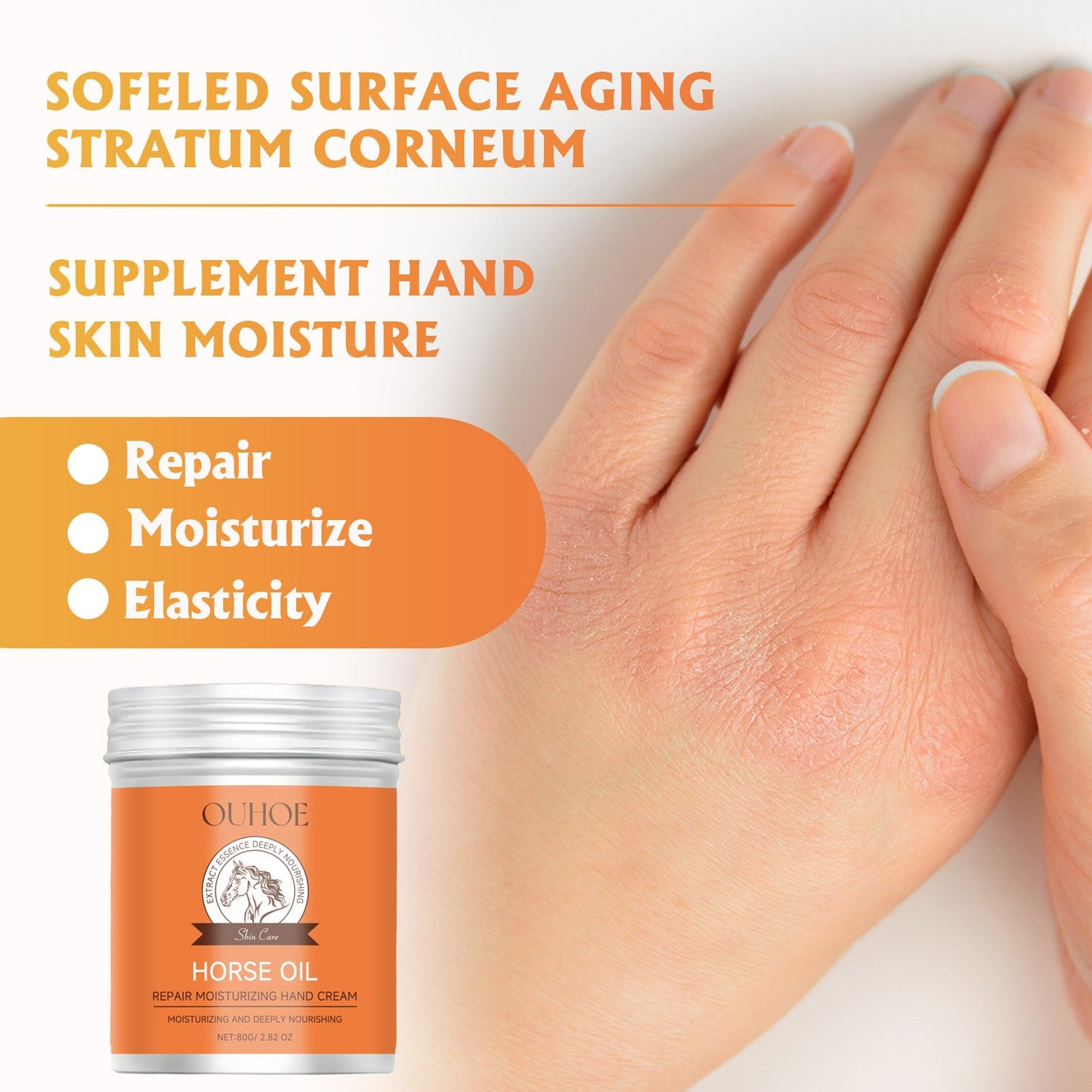 Repair Moisturizing Hand Cream, Moisturizing Moisturizing And Moisturizing Hand Care Anti-Freezing Anti-Cracking Refreshing And Non-Greasy