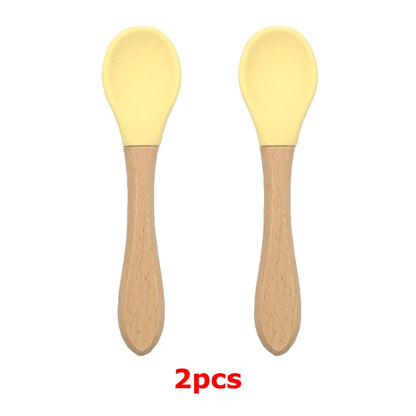 Baby Silicone Tableware Strong Sucker Water Bowl Spoon Set Children Suction Bowl Baby Food Bowl Baby Feeding Tableware