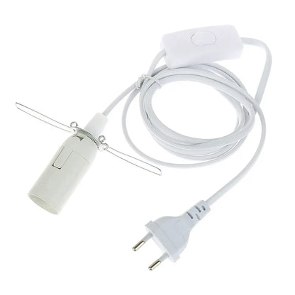 Lamp Cord with Dimmer Switch E14 Hanglamp Holder Light Bulbs Socket EU Plug 1.8m Power Cord Cable Lava Lamp Base
