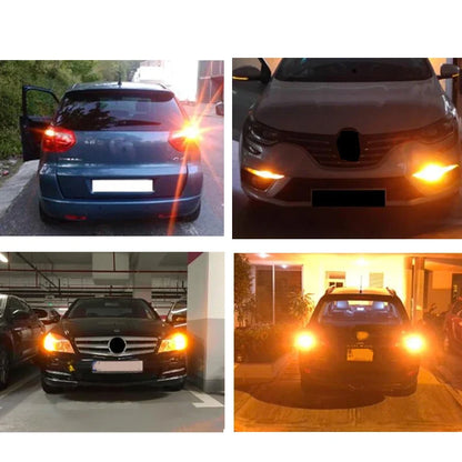1x 3014 144smd CanBus S25 1156 BA15S P21W LED BAY15D BAU15S PY21W lamp T20 LED 7440 W21W W21/5W led Bulbs For Turn Signal Light