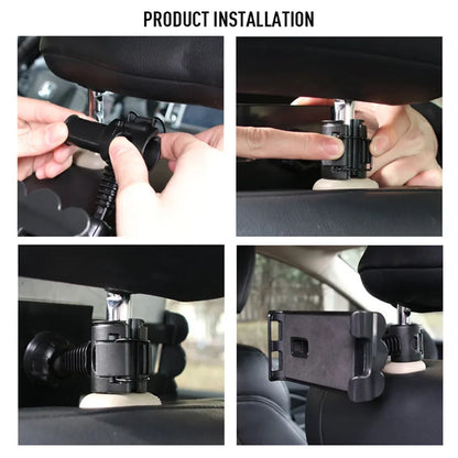 Car Tablet Stand Holder for IPAD Tablet Accessories Universal Tablet Stand Car Seat Back Bracket For 4-11 Inch Tablet
