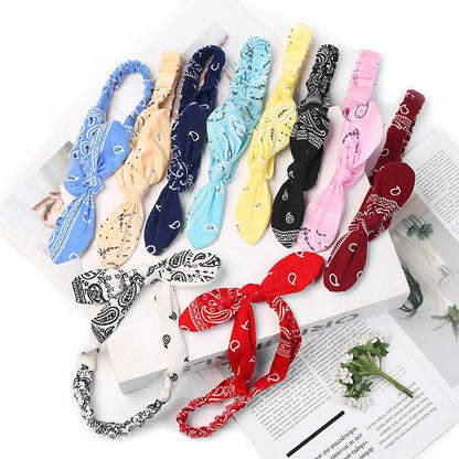 New Women Suede Soft Solid Print Headbands Vintage Cross Knot Elastic Hairbands Bandanas Girls Hair Bands Hair Accessories