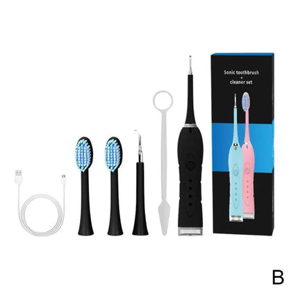 Electric Tartar Remover Tartar Ultrasonic Whitening USB Rechargeable Tooth Cleaner Portable Household Dental Calculus Remover