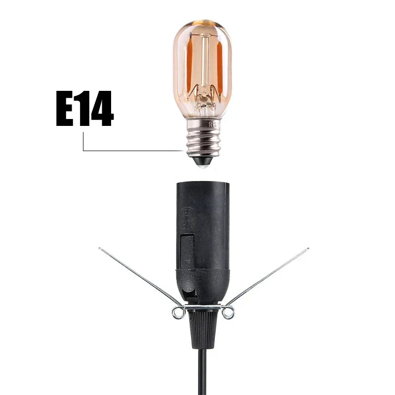 Lamp Cord with Dimmer Switch E14 Hanglamp Holder Light Bulbs Socket EU Plug 1.8m Power Cord Cable Lava Lamp Base