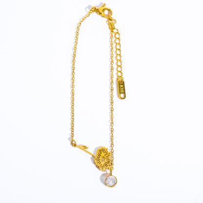 3D December Flower Bracelet