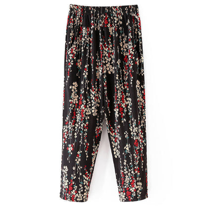 Mom's Summer Thin Cropped Pants