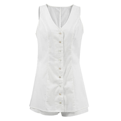 Cotton V-Neck Casual Cardigan Coat