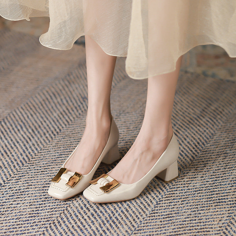 Chunky Heel Mary Jane Commuter Shoes