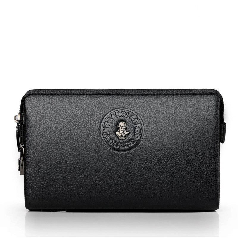 Men's Business Casual Soft Leather Clutch