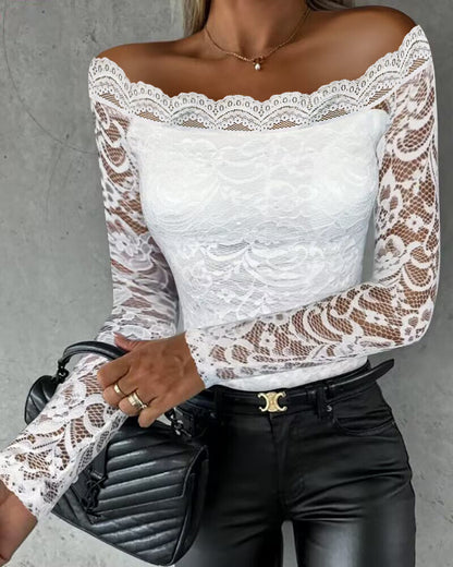 Off-shoulder Lace Top For Women