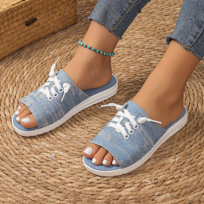 Plus Size Women's Canvas Sandals